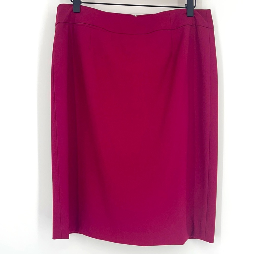Calvin Klein Magenta Pencil Skirt